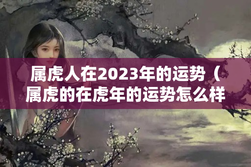 属虎人在2023年的运势（属虎的在虎年的运势怎么样呢）