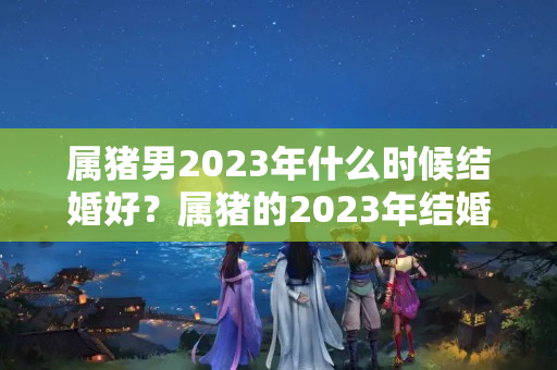 属猪男2023年什么时候结婚好？属猪的2023年结婚好不好