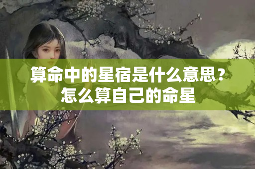 算命中的星宿是什么意思？怎么算自己的命星