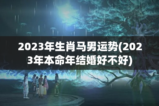 2023年生肖马男运势(2023年本命年结婚好不好)