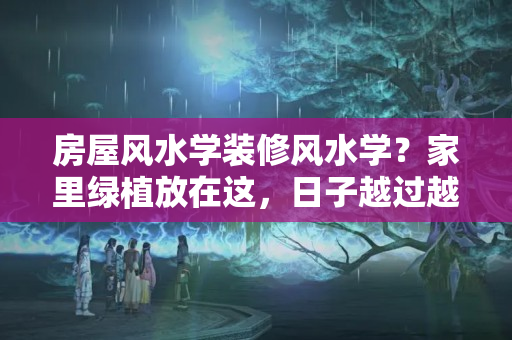 房屋风水学装修风水学？家里绿植放在这，日子越过越穷，发财没门霉运不断