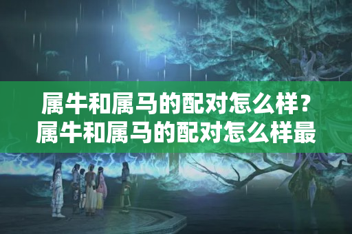 属牛和属马的配对怎么样？属牛和属马的配对怎么样最好