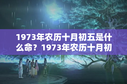 1973年农历十月初五是什么命？1973年农历十月初五是什么命的