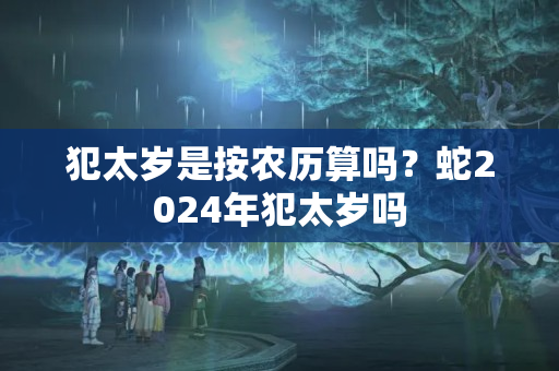 犯太岁是按农历算吗？蛇2024年犯太岁吗