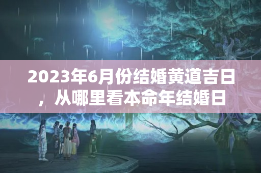 2023年6月份结婚黄道吉日，从哪里看本命年结婚日