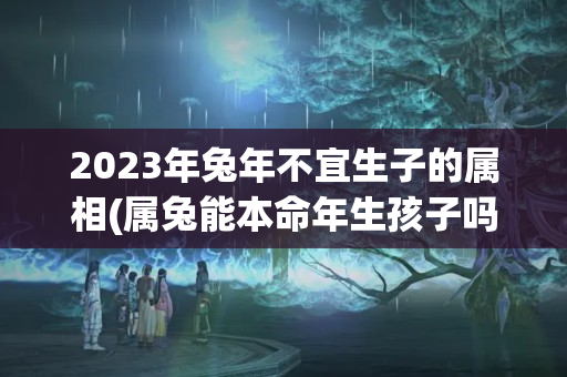 2023年兔年不宜生子的属相(属兔能本命年生孩子吗)