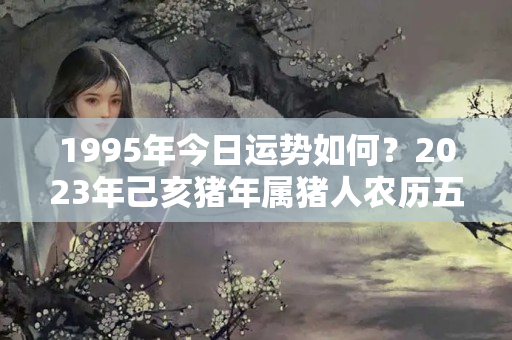 1995年今日运势如何？2023年己亥猪年属猪人农历五月运势好不好？