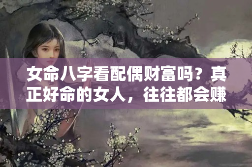 女命八字看配偶财富吗？真正好命的女人，往往都会赚钱