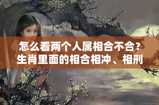 怎么看两个人属相合不合？生肖里面的相合相冲、相刑相害，你中招了吗？快去看看吧！