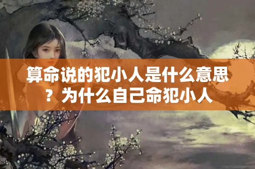 算命说的犯小人是什么意思？为什么自己命犯小人