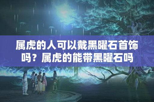 属虎的人可以戴黑曜石首饰吗？属虎的能带黑曜石吗