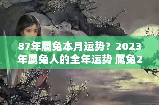 87年属兔本月运势？2023年属兔人的全年运势 属兔2023年运势运程介绍