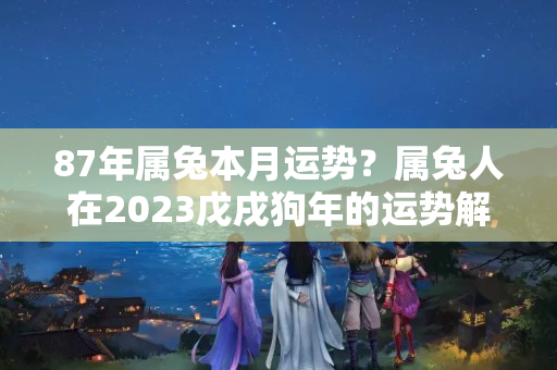 87年属兔本月运势？属兔人在2023戊戌狗年的运势解析，婚姻事业财运健康大揭秘！