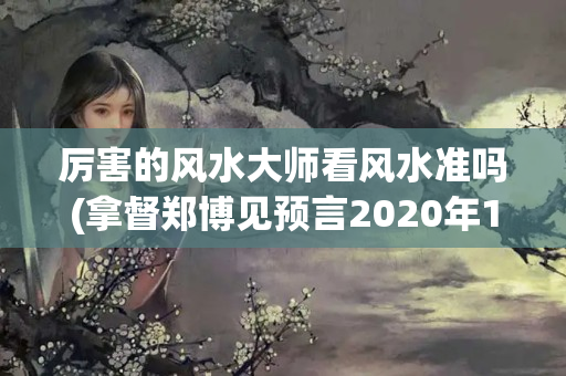 厉害的风水大师看风水准吗(拿督郑博见预言2020年14条预言)