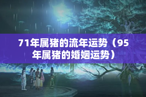 71年属猪的流年运势（95年属猪的婚姻运势）