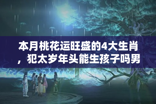 本月桃花运旺盛的4大生肖，犯太岁年头能生孩子吗男孩