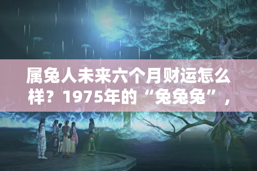 属兔人未来六个月财运怎么样？1975年的“兔兔兔”，6月将会“大难临头”，再忙也不妨看一下！