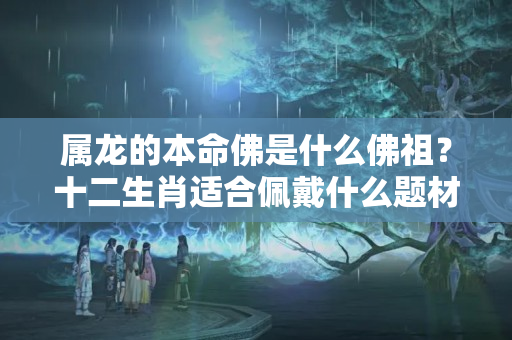 属龙的本命佛是什么佛祖？十二生肖适合佩戴什么题材的核雕？（下）