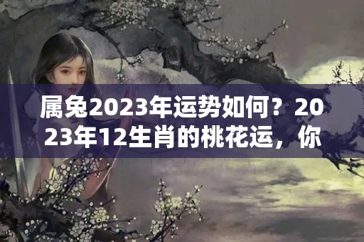 属兔2023年运势如何？2023年12生肖的桃花运，你的桃花开了吗？