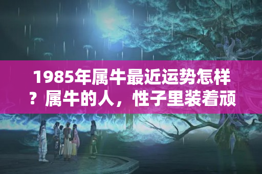 1985年属牛最近运势怎样？属牛的人，性子里装着顽强，进了七月份好运来喽