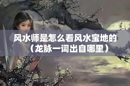 风水师是怎么看风水宝地的（龙脉一词出自哪里）