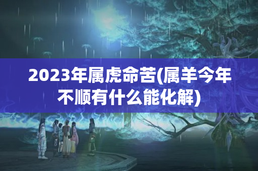 2023年属虎命苦(属羊今年不顺有什么能化解)