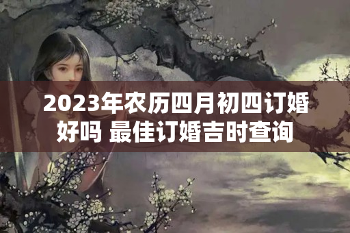 2023年农历四月初四订婚好吗 最佳订婚吉时查询