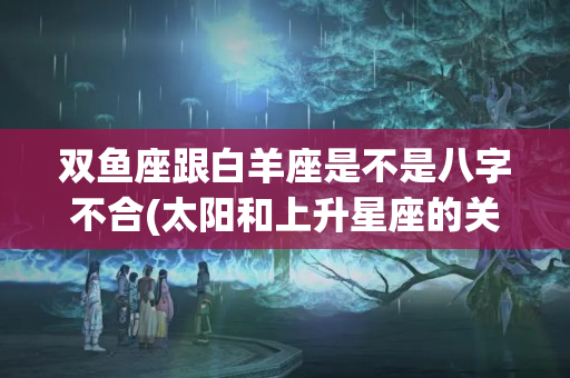 双鱼座跟白羊座是不是八字不合(太阳和上升星座的关系)