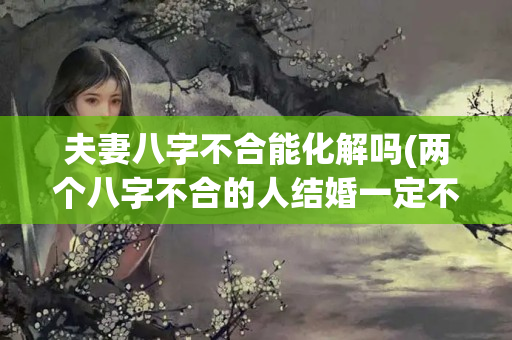 夫妻八字不合能化解吗(两个八字不合的人结婚一定不好吗)