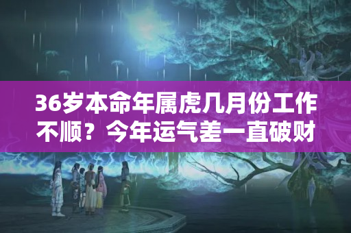 36岁本命年属虎几月份工作不顺？今年运气差一直破财