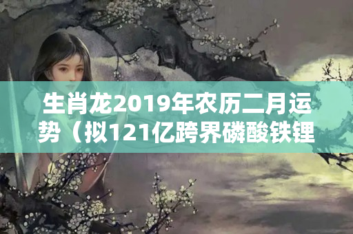 生肖龙2019年农历二月运势（拟121亿跨界磷酸铁锂）