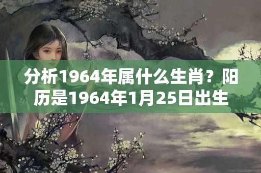 分析1964年属什么生肖？阳历是1964年1月25日出生旧历是1963年12月11生肖是属龙还是属兔