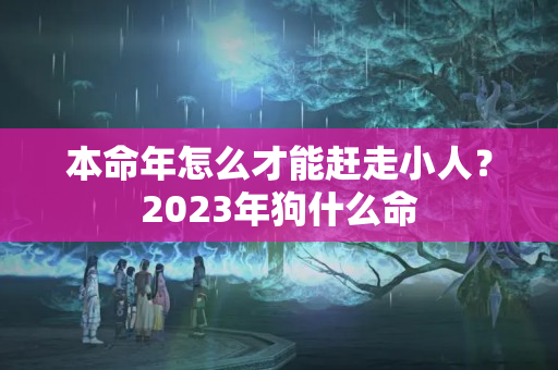 本命年怎么才能赶走小人？2023年狗什么命