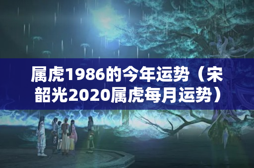 属虎1986的今年运势（宋韶光2020属虎每月运势）