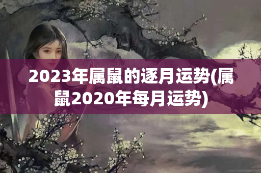 2023年属鼠的逐月运势(属鼠2020年每月运势)