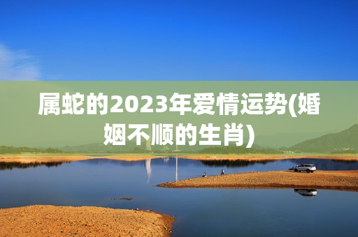 属蛇的2023年爱情运势(婚姻不顺的生肖)