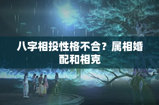 八字相投性格不合？属相婚配和相克