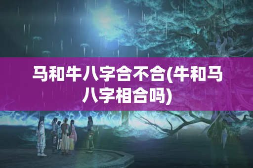 马和牛八字合不合(牛和马八字相合吗)