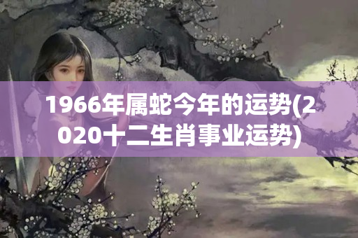 1966年属蛇今年的运势(2020十二生肖事业运势)