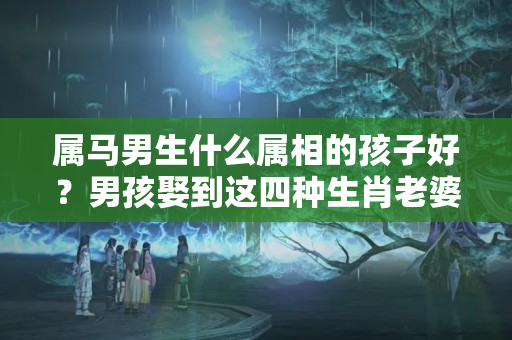 属马男生什么属相的孩子好？男孩娶到这四种生肖老婆，将会一辈子好运连连