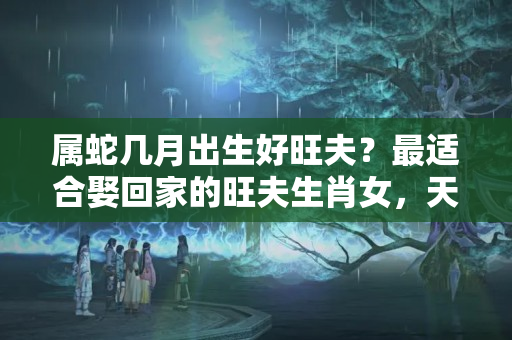 属蛇几月出生好旺夫？最适合娶回家的旺夫生肖女，天生富贵相，娶到家就是娶福气进门！