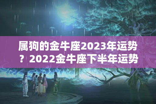 属狗的金牛座2023年运势？2022金牛座下半年运势