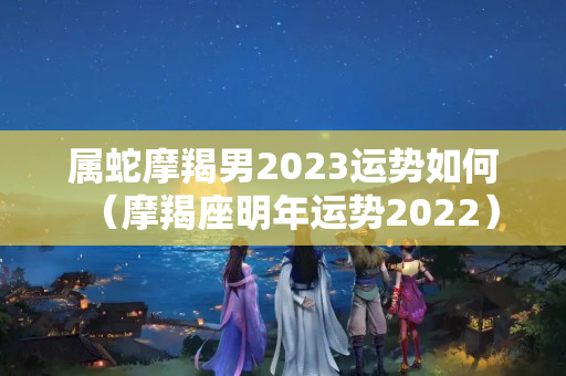 属蛇摩羯男2023运势如何（摩羯座明年运势2022）