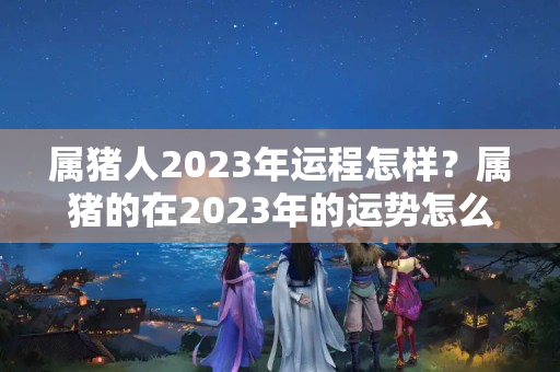 属猪人2023年运程怎样？属猪的在2023年的运势怎么样全年