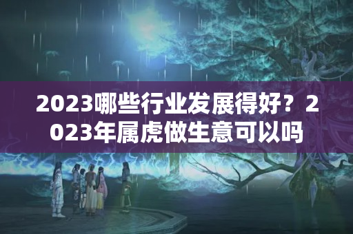 2023哪些行业发展得好？2023年属虎做生意可以吗