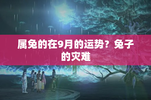 属兔的在9月的运势？兔子的灾难