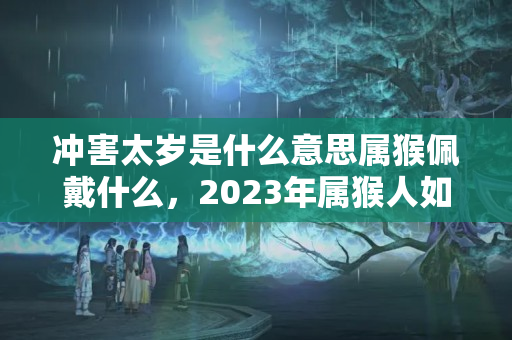 冲害太岁是什么意思属猴佩戴什么，2023年属猴人如何化解太岁