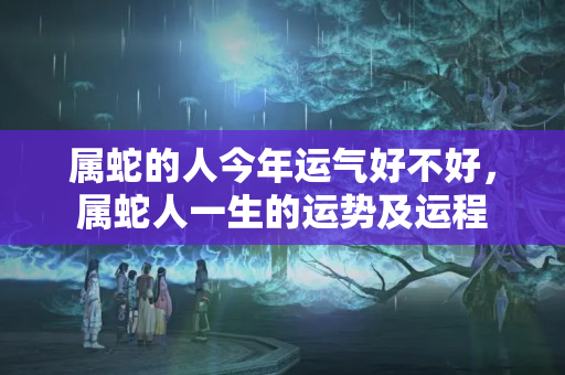 属蛇的人今年运气好不好，属蛇人一生的运势及运程