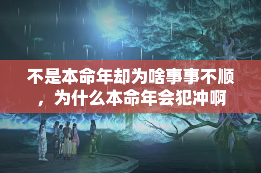 不是本命年却为啥事事不顺，为什么本命年会犯冲啊