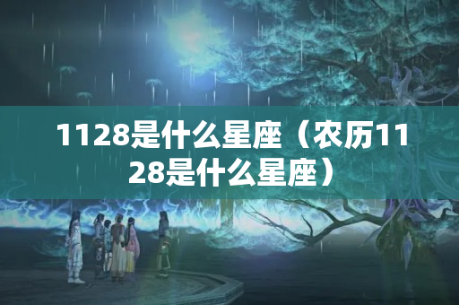 1128是什么星座（农历1128是什么星座）